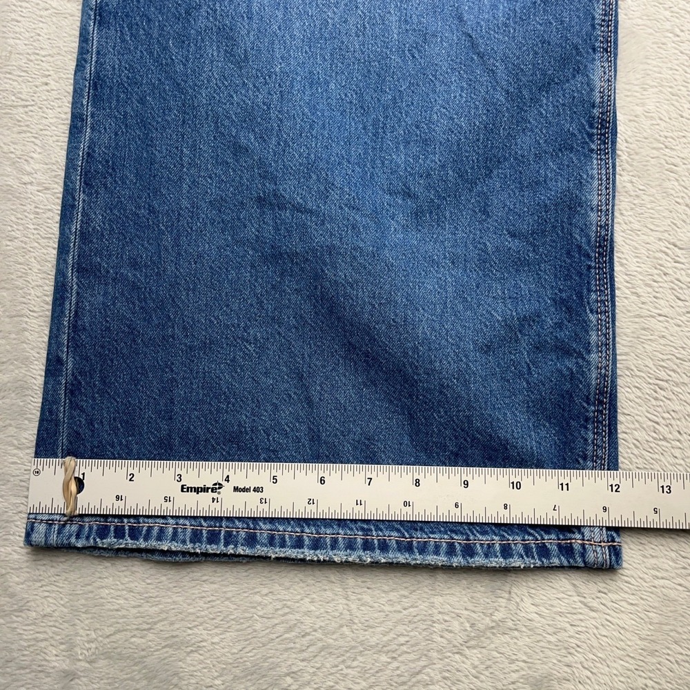 American Eagle Womens Low Rise Ultra Wide Leg Jeans Size 6 Blue Denim - Picture 4 of 10
